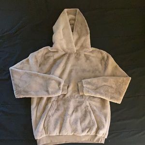 Mens Urban Outfitters Fuzzy Pullover Hoodie